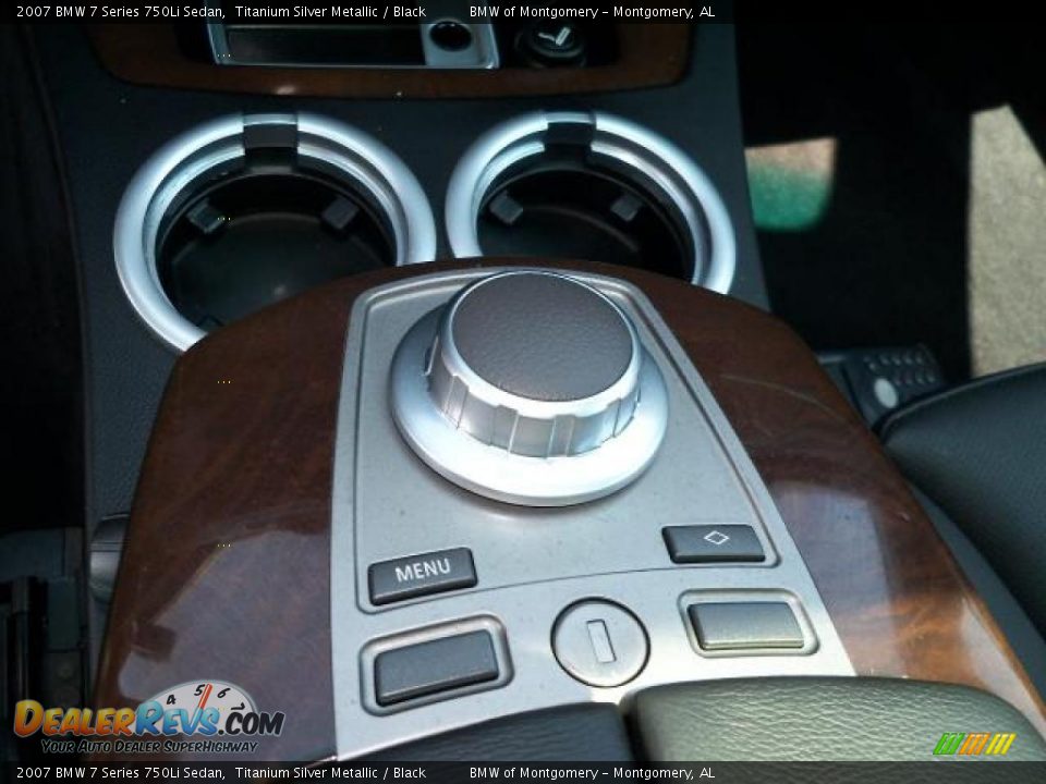 2007 BMW 7 Series 750Li Sedan Titanium Silver Metallic / Black Photo #24