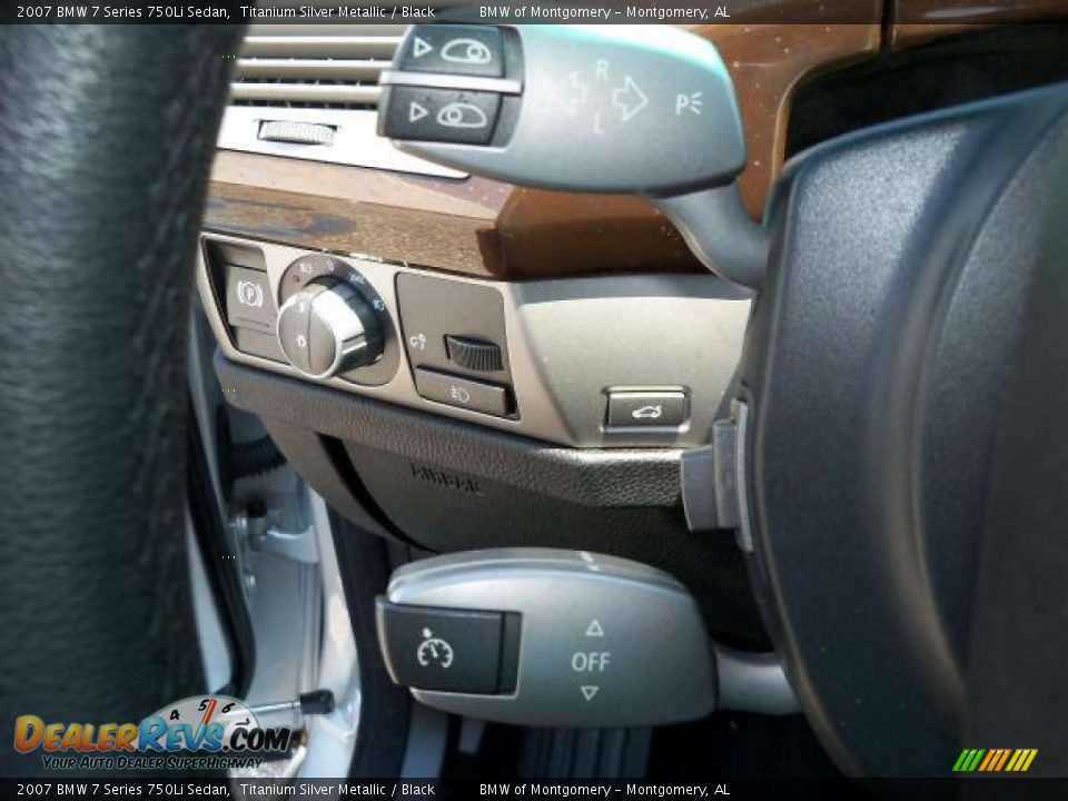 2007 BMW 7 Series 750Li Sedan Titanium Silver Metallic / Black Photo #26