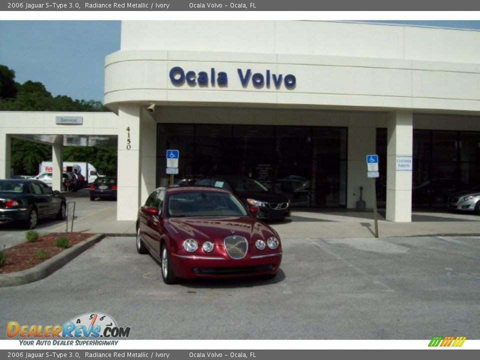 2006 Jaguar S-Type 3.0 Radiance Red Metallic / Ivory Photo #1