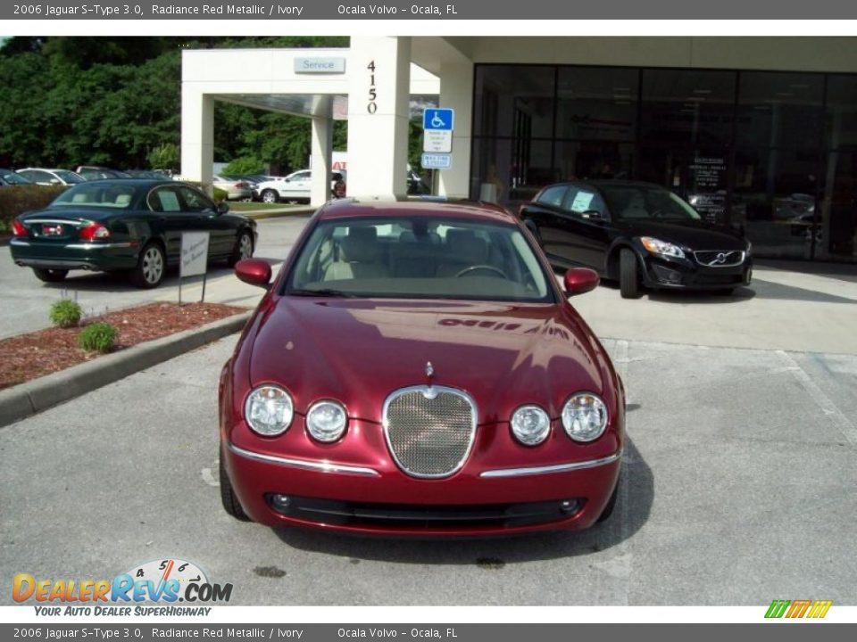 2006 Jaguar S-Type 3.0 Radiance Red Metallic / Ivory Photo #2