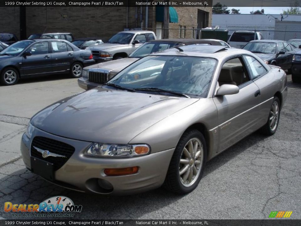 1999 Chrysler Sebring LXi Coupe Champagne Pearl / Black/Tan Photo #1