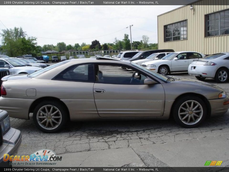 1999 Chrysler Sebring LXi Coupe Champagne Pearl / Black/Tan Photo #2