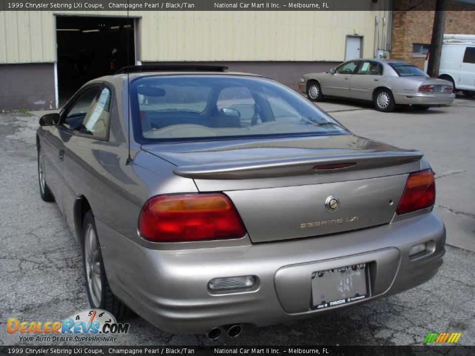 1999 Chrysler Sebring LXi Coupe Champagne Pearl / Black/Tan Photo #3