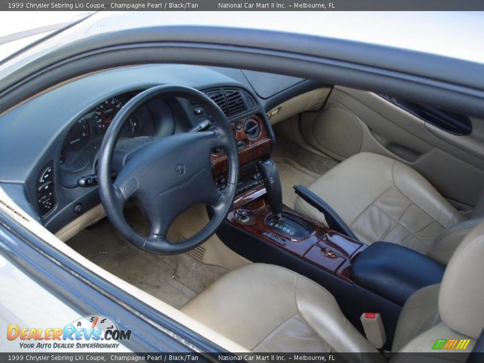 1999 Chrysler Sebring LXi Coupe Champagne Pearl / Black/Tan Photo #4