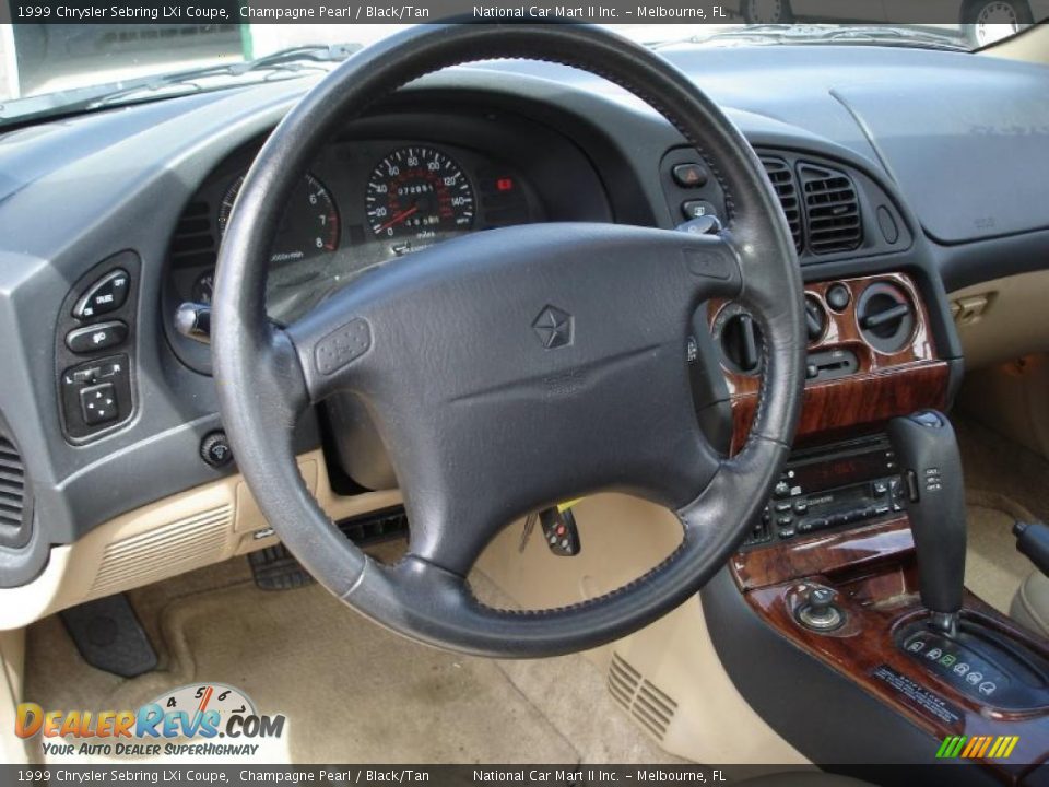 1999 Chrysler Sebring LXi Coupe Champagne Pearl / Black/Tan Photo #6