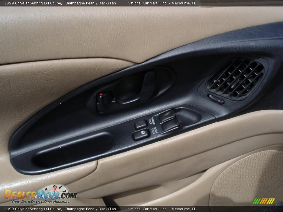 1999 Chrysler Sebring LXi Coupe Champagne Pearl / Black/Tan Photo #7
