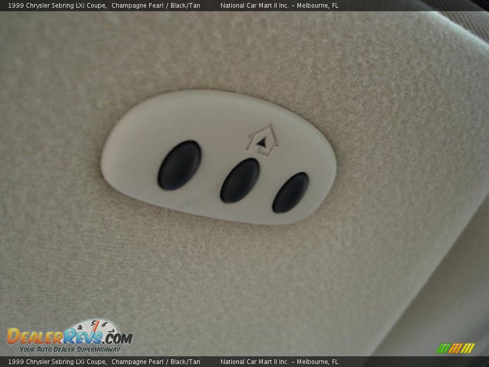 1999 Chrysler Sebring LXi Coupe Champagne Pearl / Black/Tan Photo #10