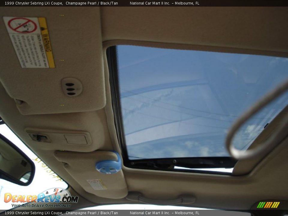 1999 Chrysler Sebring LXi Coupe Champagne Pearl / Black/Tan Photo #12