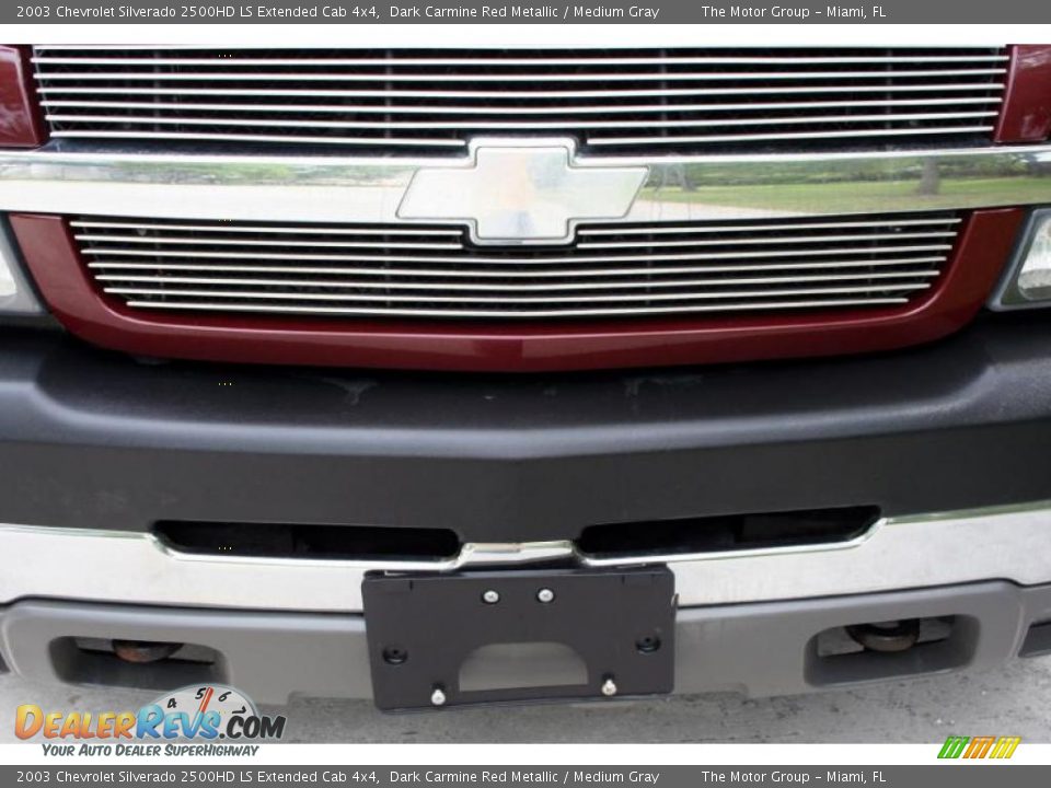 2003 Chevrolet Silverado 2500HD LS Extended Cab 4x4 Dark Carmine Red Metallic / Medium Gray Photo #22