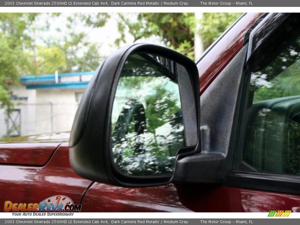 2003 Chevrolet Silverado 2500HD LS Extended Cab 4x4 Dark Carmine Red Metallic / Medium Gray Photo #25