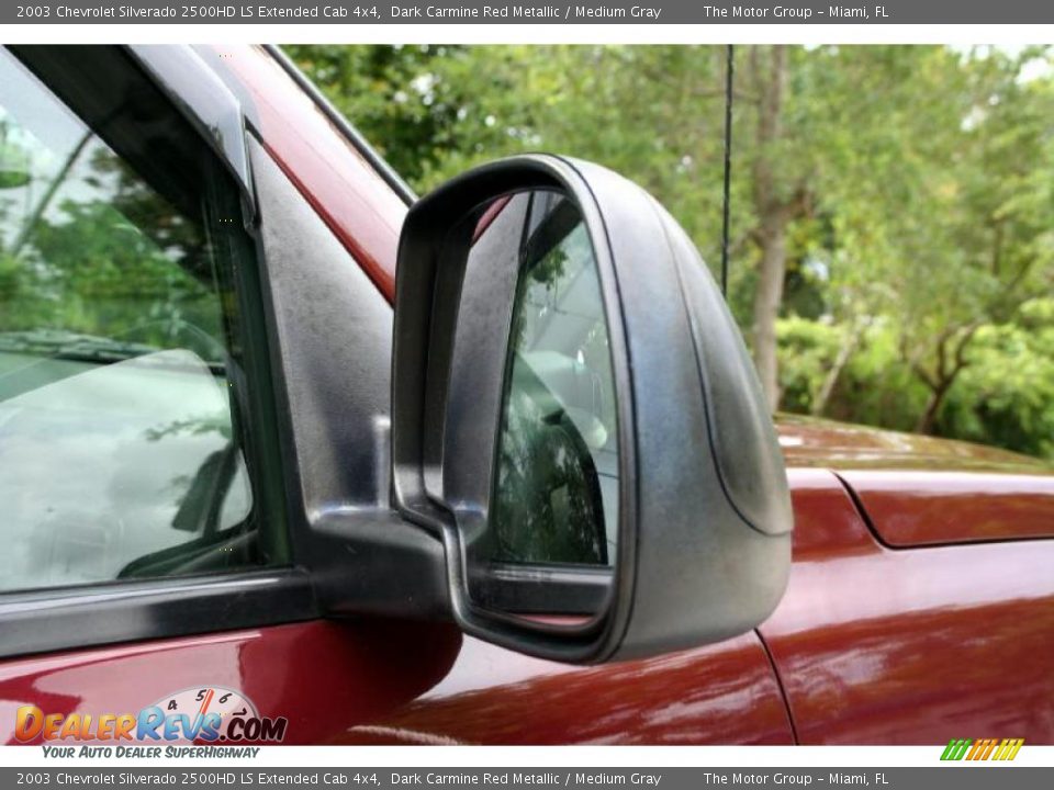 2003 Chevrolet Silverado 2500HD LS Extended Cab 4x4 Dark Carmine Red Metallic / Medium Gray Photo #26
