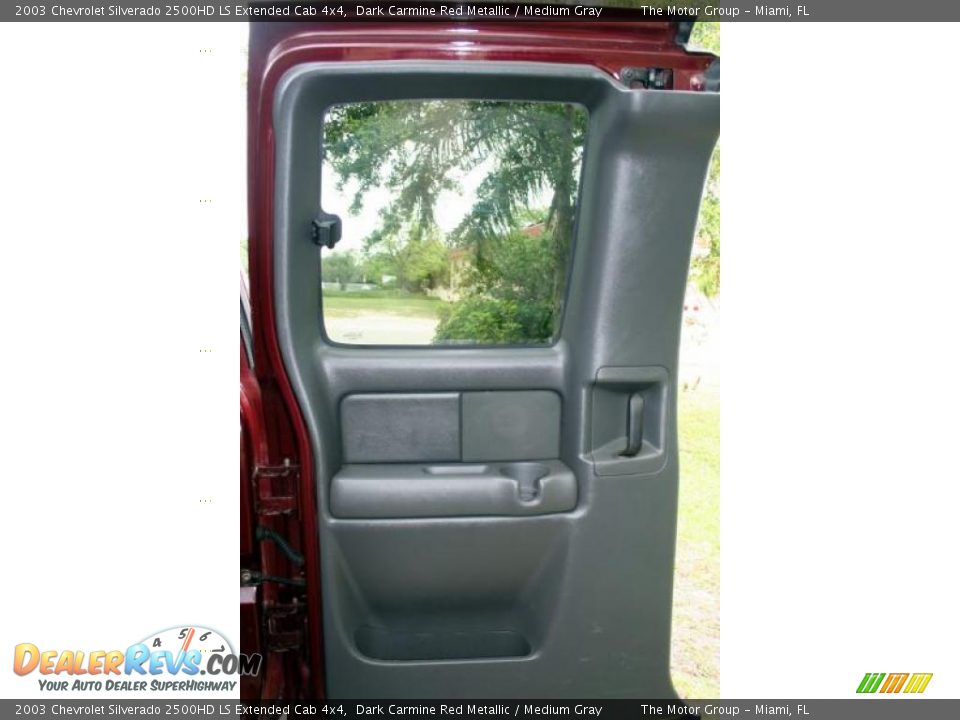 2003 Chevrolet Silverado 2500HD LS Extended Cab 4x4 Dark Carmine Red Metallic / Medium Gray Photo #36