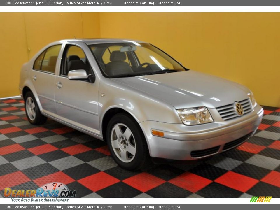 2002 Volkswagen Jetta GLS Sedan Reflex Silver Metallic / Grey Photo #1