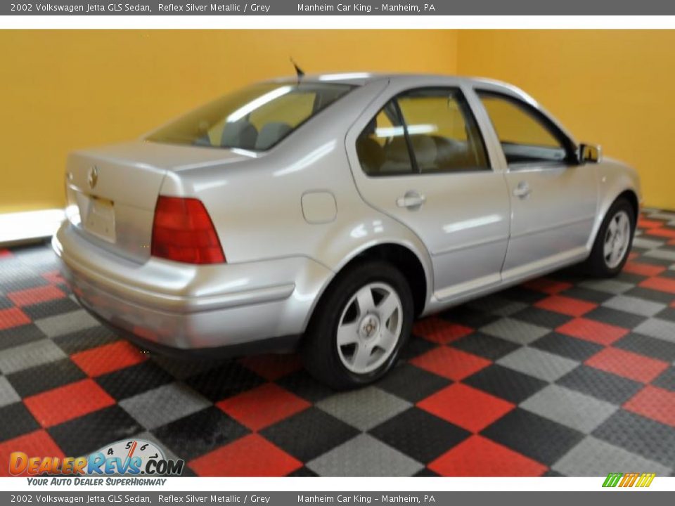 2002 Volkswagen Jetta GLS Sedan Reflex Silver Metallic / Grey Photo #6