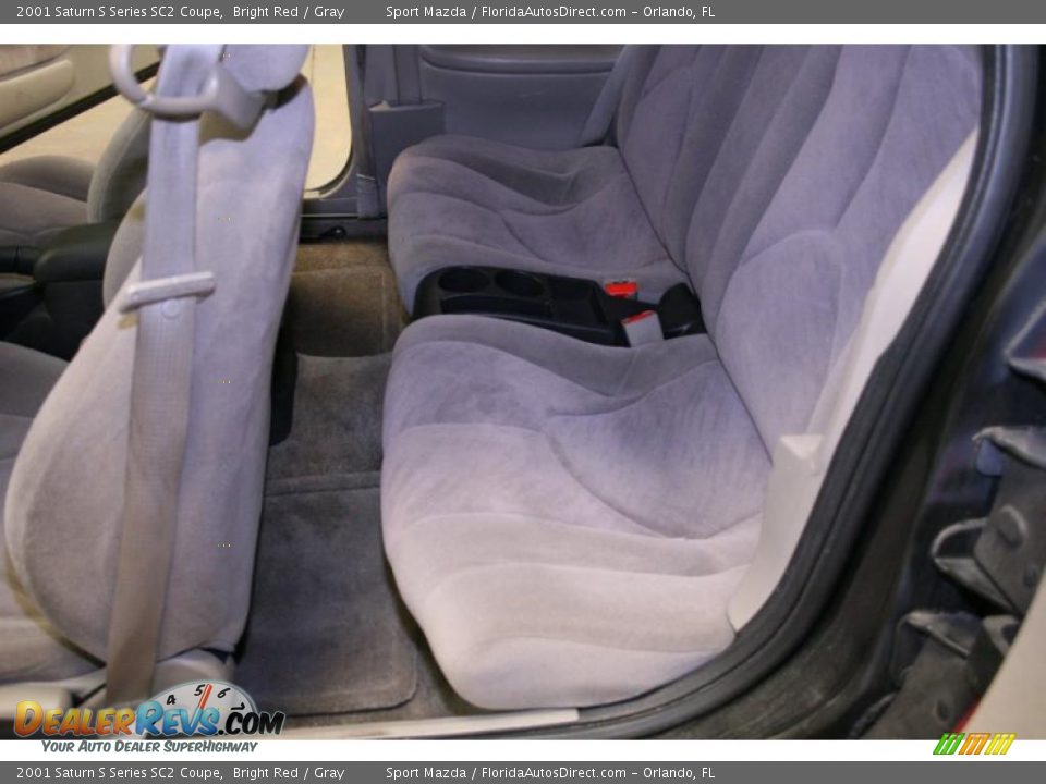 2001 Saturn S Series SC2 Coupe Bright Red / Gray Photo #16