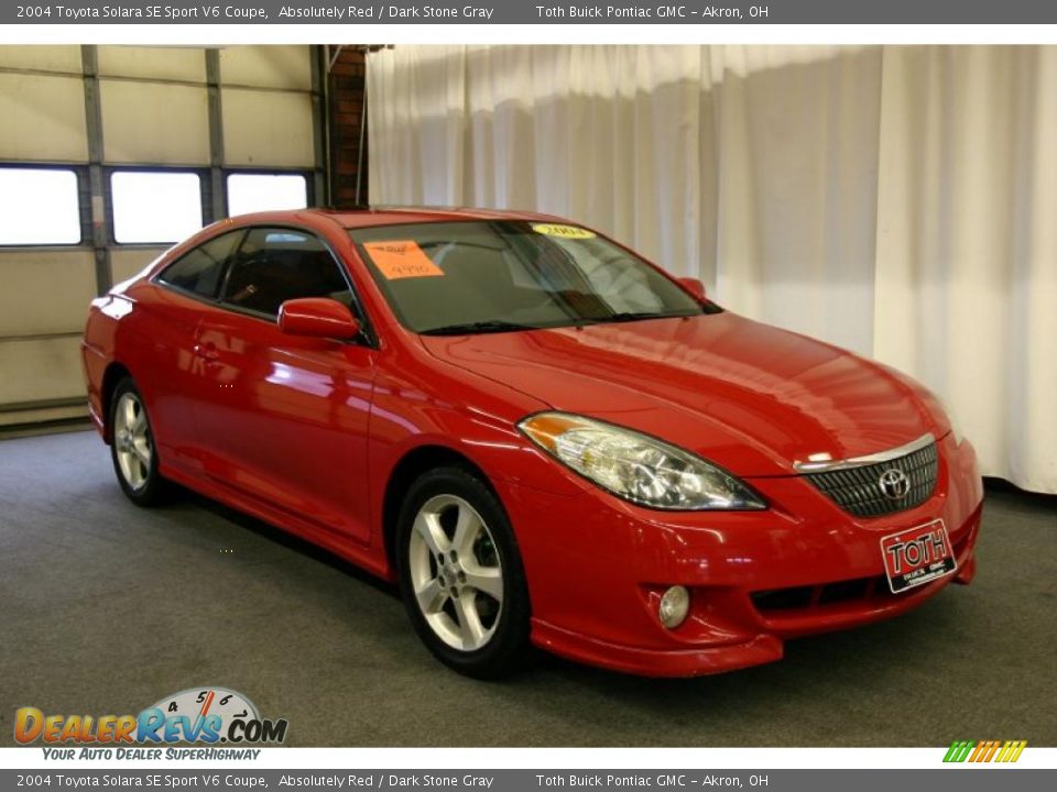 2004 Toyota Solara SE Sport V6 Coupe Absolutely Red / Dark Stone Gray Photo #1