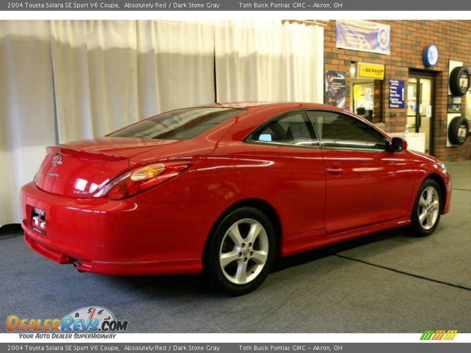 2004 Toyota Solara SE Sport V6 Coupe Absolutely Red / Dark Stone Gray Photo #3