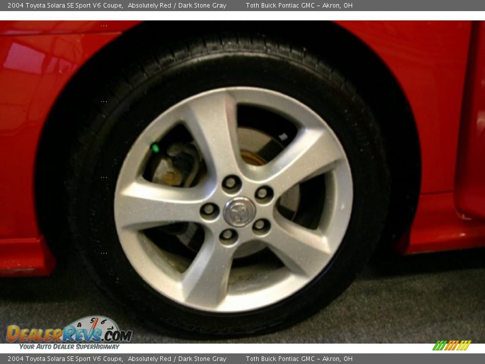 2004 Toyota Solara SE Sport V6 Coupe Absolutely Red / Dark Stone Gray Photo #19
