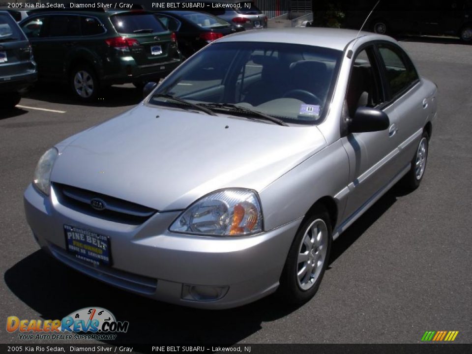 2005 Kia Rio Sedan Diamond Silver / Gray Photo #1