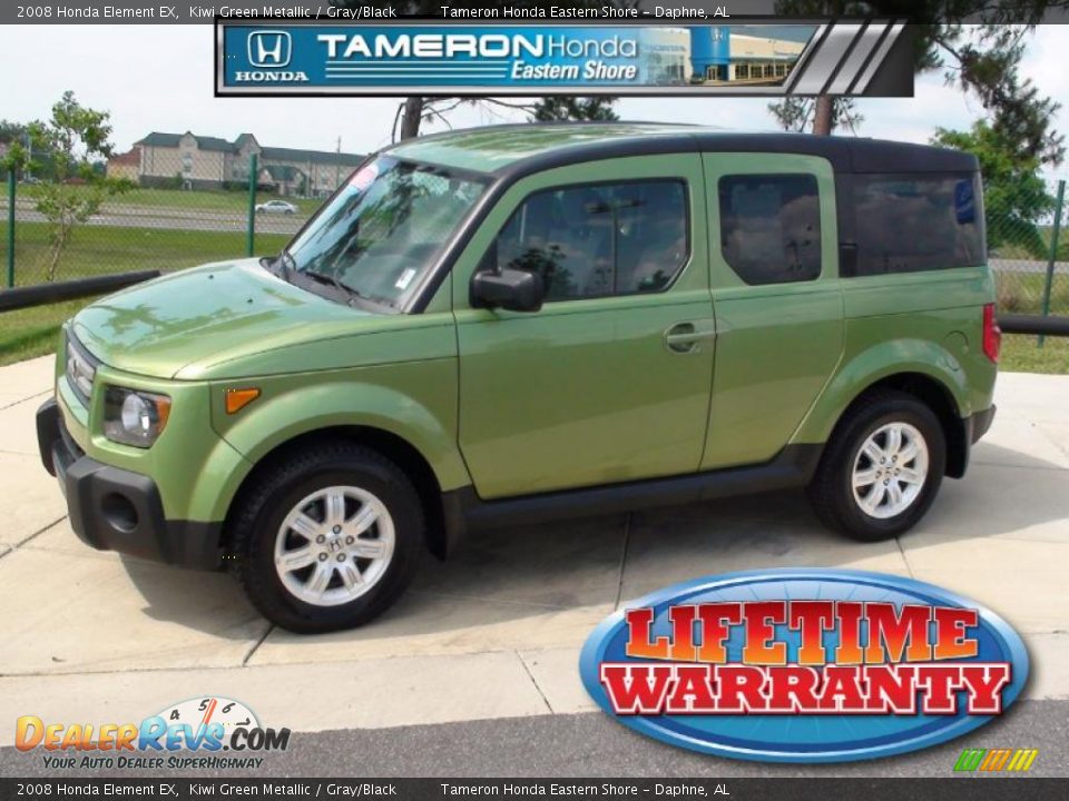 2008 Honda Element EX Kiwi Green Metallic / Gray/Black Photo #1