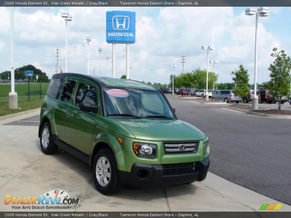 2008 Honda Element EX Kiwi Green Metallic / Gray/Black Photo #2