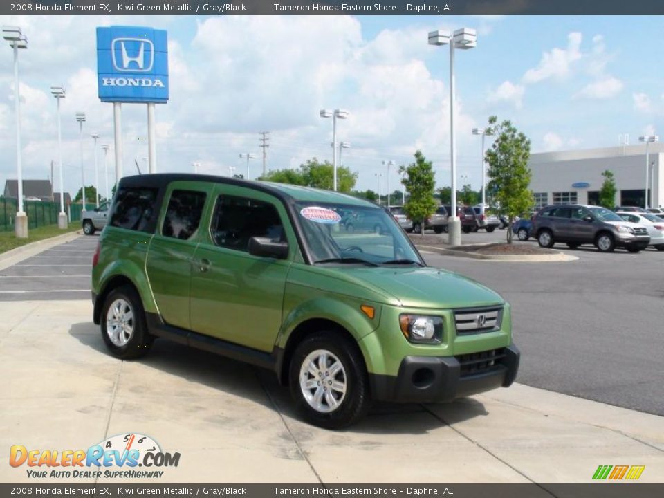 2008 Honda Element EX Kiwi Green Metallic / Gray/Black Photo #3