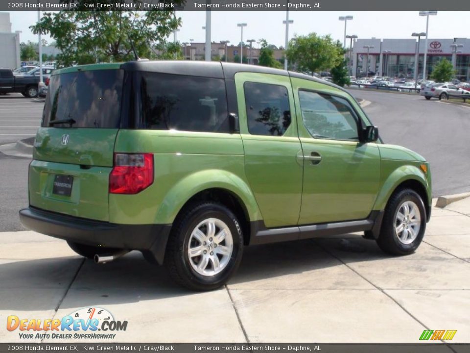 2008 Honda Element EX Kiwi Green Metallic / Gray/Black Photo #6