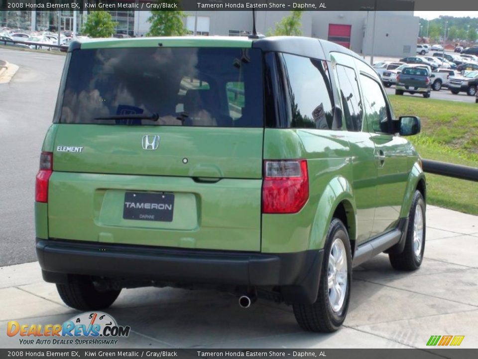 2008 Honda Element EX Kiwi Green Metallic / Gray/Black Photo #7