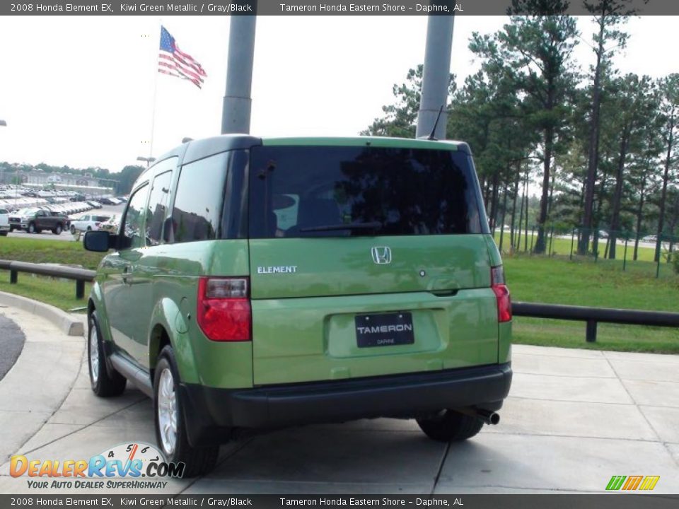 2008 Honda Element EX Kiwi Green Metallic / Gray/Black Photo #8