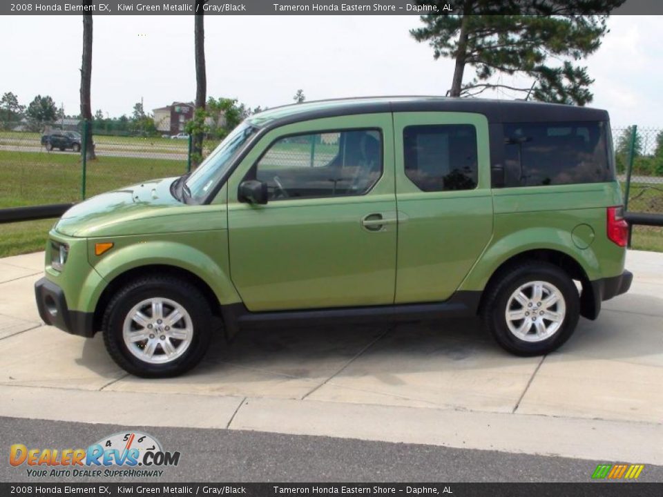 2008 Honda Element EX Kiwi Green Metallic / Gray/Black Photo #11