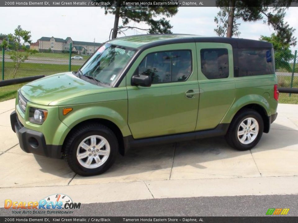 2008 Honda Element EX Kiwi Green Metallic / Gray/Black Photo #12