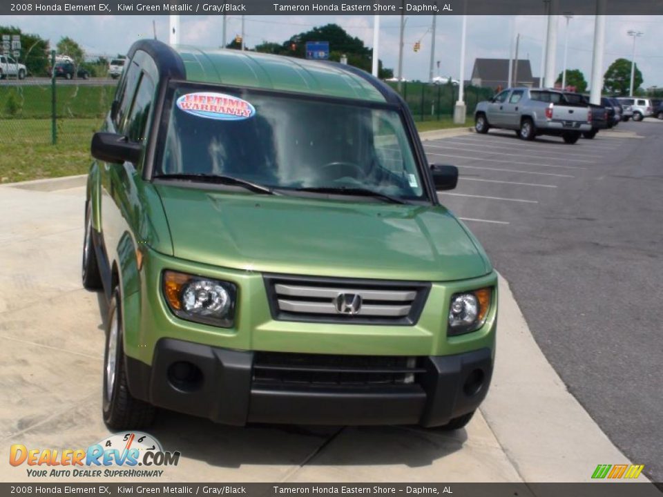 2008 Honda Element EX Kiwi Green Metallic / Gray/Black Photo #14