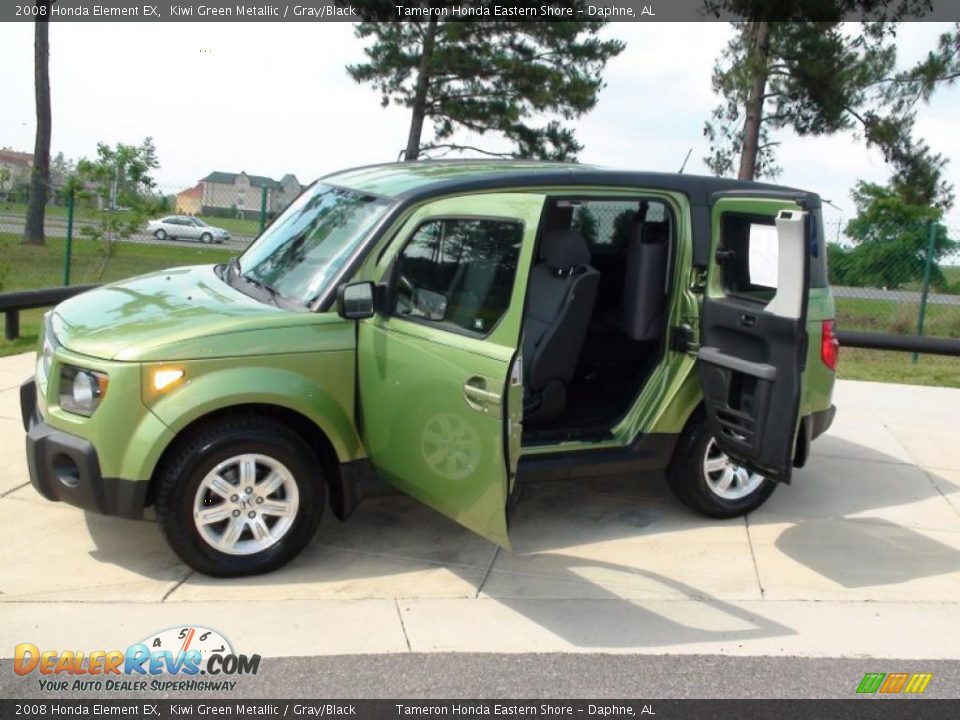 2008 Honda Element EX Kiwi Green Metallic / Gray/Black Photo #15
