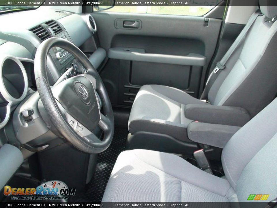 2008 Honda Element EX Kiwi Green Metallic / Gray/Black Photo #18