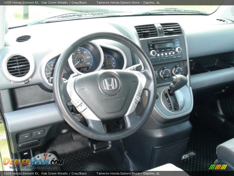 2008 Honda Element EX Kiwi Green Metallic / Gray/Black Photo #19