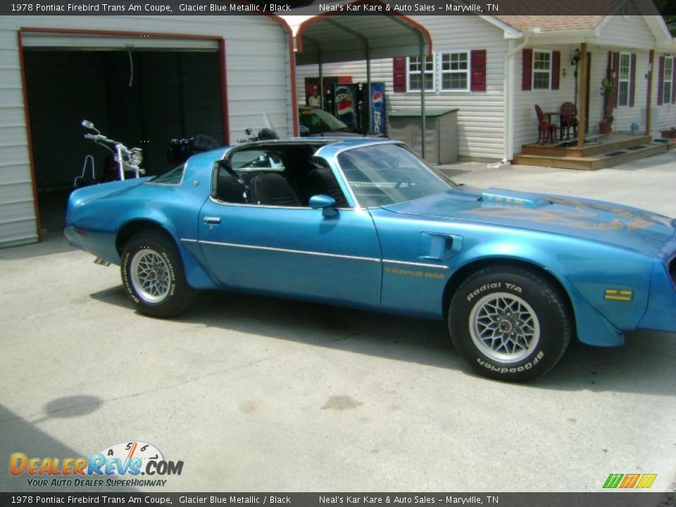 1978 Pontiac Firebird Trans Am Coupe Glacier Blue Metallic / Black Photo #10