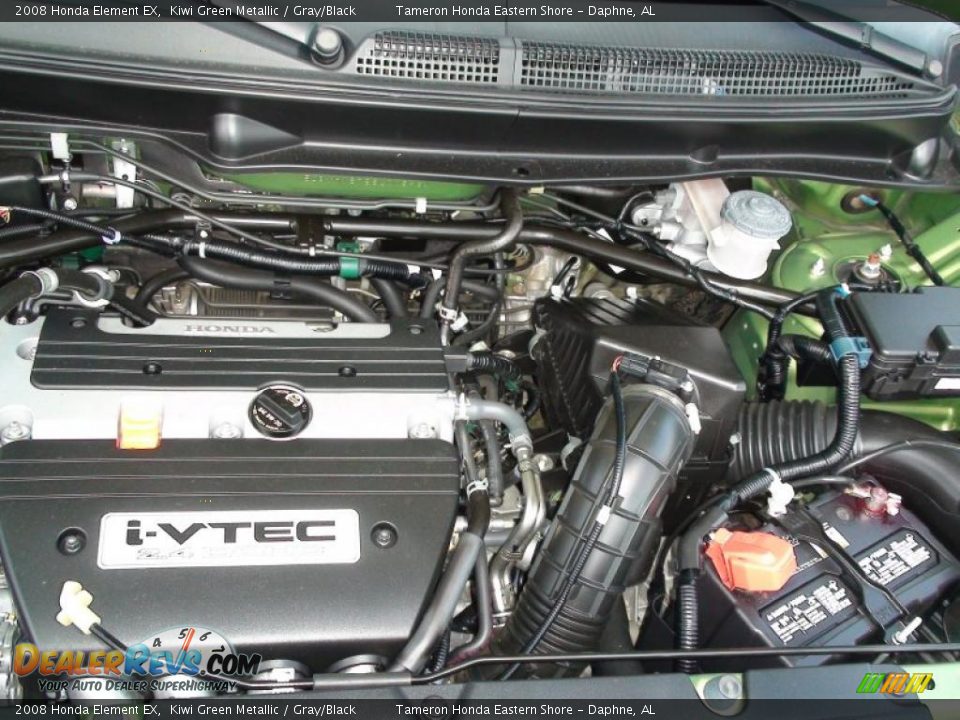 2008 Honda Element EX Kiwi Green Metallic / Gray/Black Photo #34