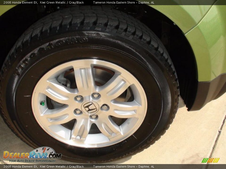 2008 Honda Element EX Kiwi Green Metallic / Gray/Black Photo #36