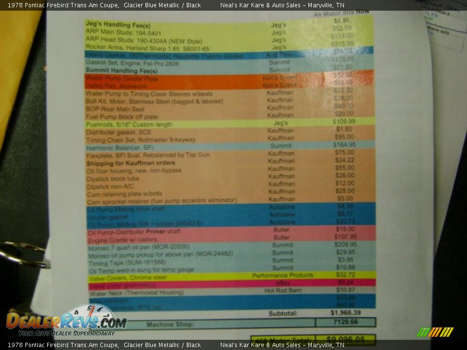 1978 Pontiac Firebird Trans Am Coupe Glacier Blue Metallic / Black Photo #28