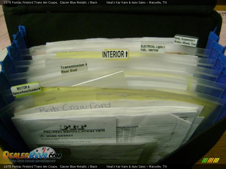 1978 Pontiac Firebird Trans Am Coupe Glacier Blue Metallic / Black Photo #32