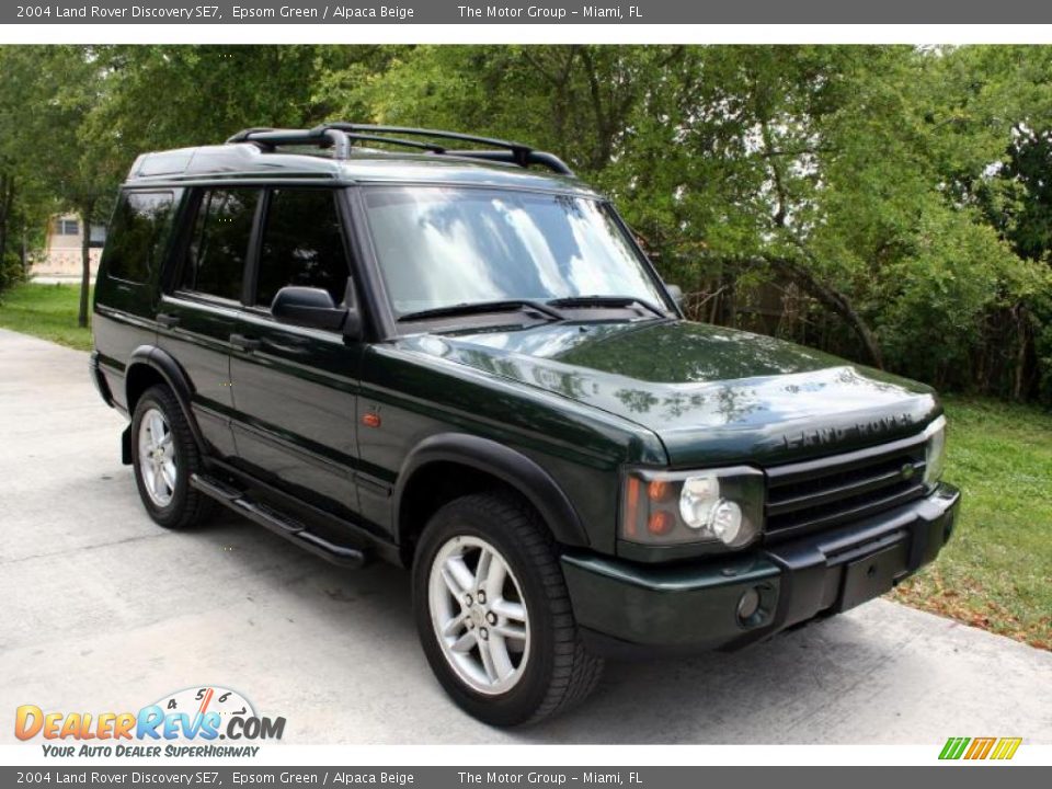 2004 Land Rover Discovery SE7 Epsom Green / Alpaca Beige Photo #13