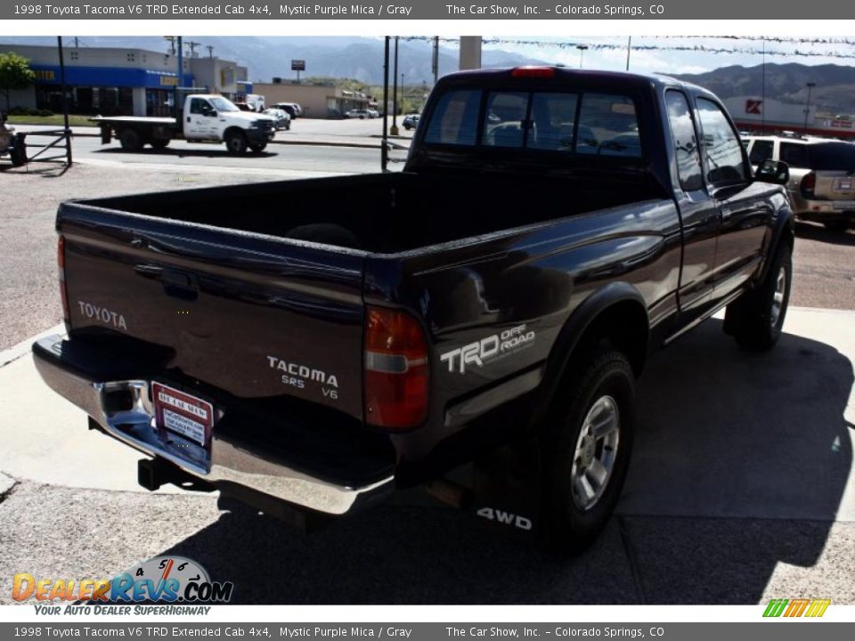 1998 Toyota Tacoma V6 TRD Extended Cab 4x4 Mystic Purple Mica / Gray Photo #4