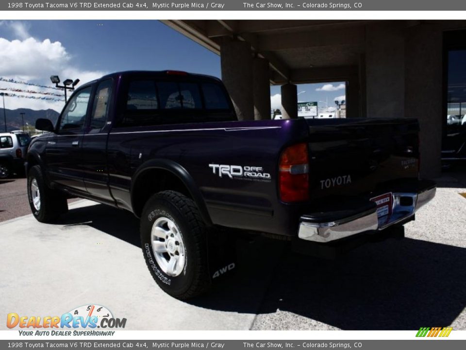 1998 Toyota Tacoma V6 TRD Extended Cab 4x4 Mystic Purple Mica / Gray Photo #5