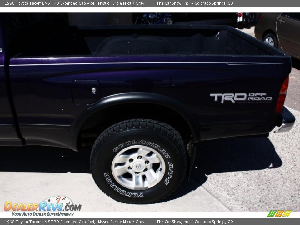 1998 Toyota Tacoma V6 TRD Extended Cab 4x4 Mystic Purple Mica / Gray Photo #21