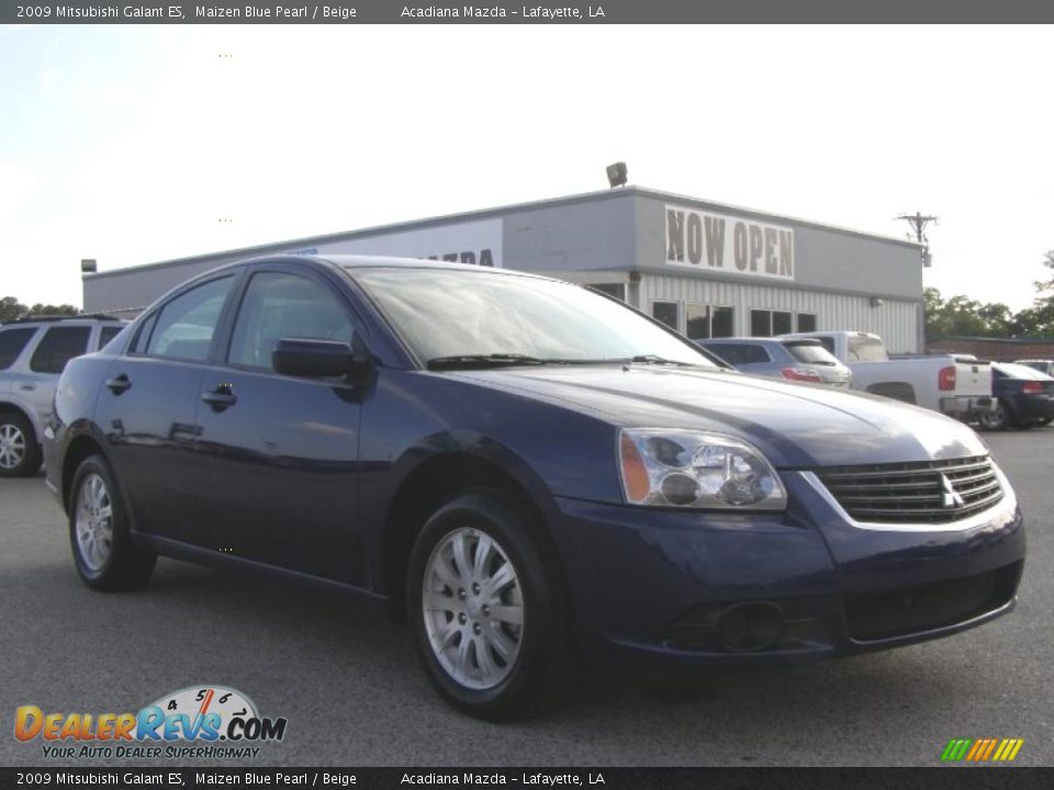 2009 Mitsubishi Galant ES Maizen Blue Pearl / Beige Photo #1