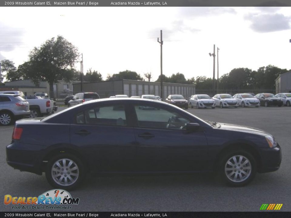 2009 Mitsubishi Galant ES Maizen Blue Pearl / Beige Photo #2