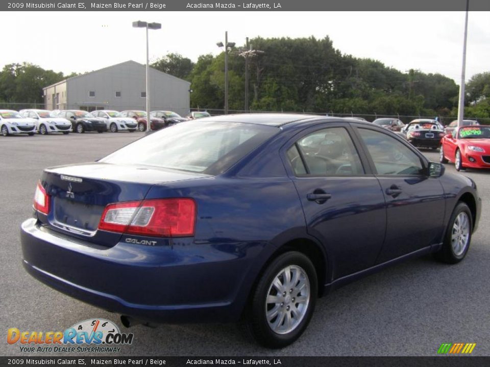 2009 Mitsubishi Galant ES Maizen Blue Pearl / Beige Photo #3