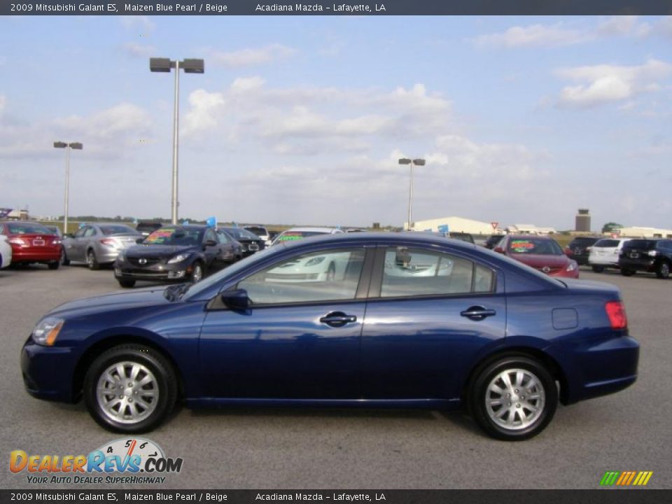 2009 Mitsubishi Galant ES Maizen Blue Pearl / Beige Photo #6