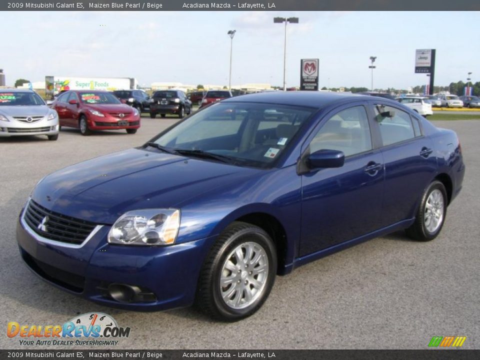 2009 Mitsubishi Galant ES Maizen Blue Pearl / Beige Photo #7