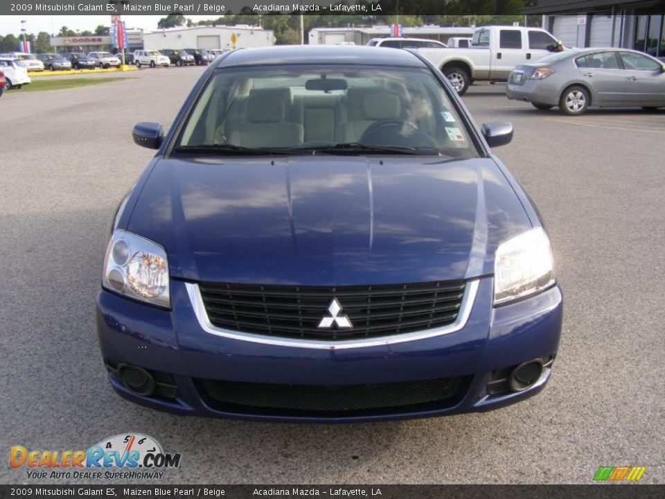 2009 Mitsubishi Galant ES Maizen Blue Pearl / Beige Photo #8